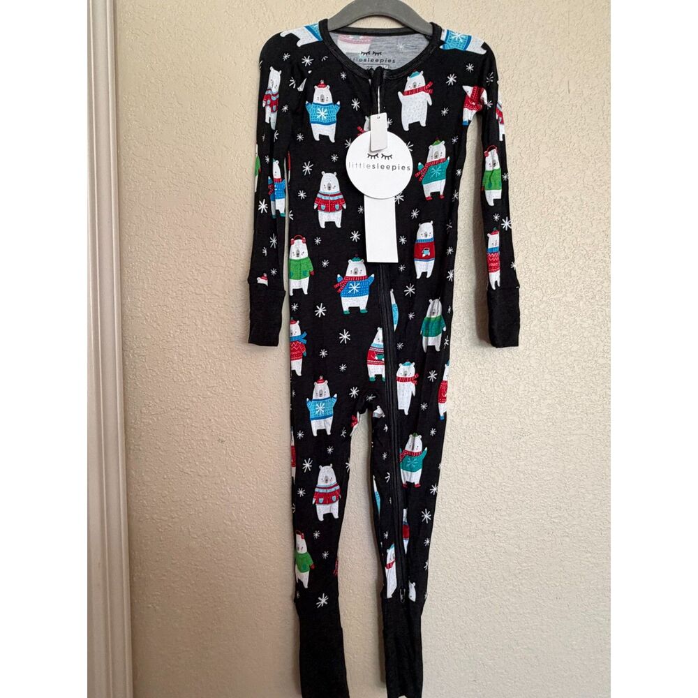 NWT Little Sleepies winter bears zippy 2T